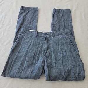 J. Crew Men's Sutton Pants Blue Chambray